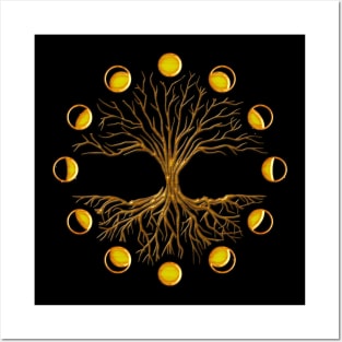 The tree of life with moons Posters and Art